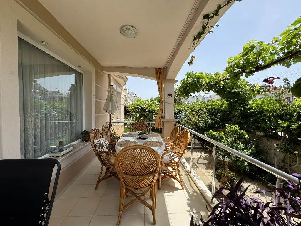 Shaded terrace